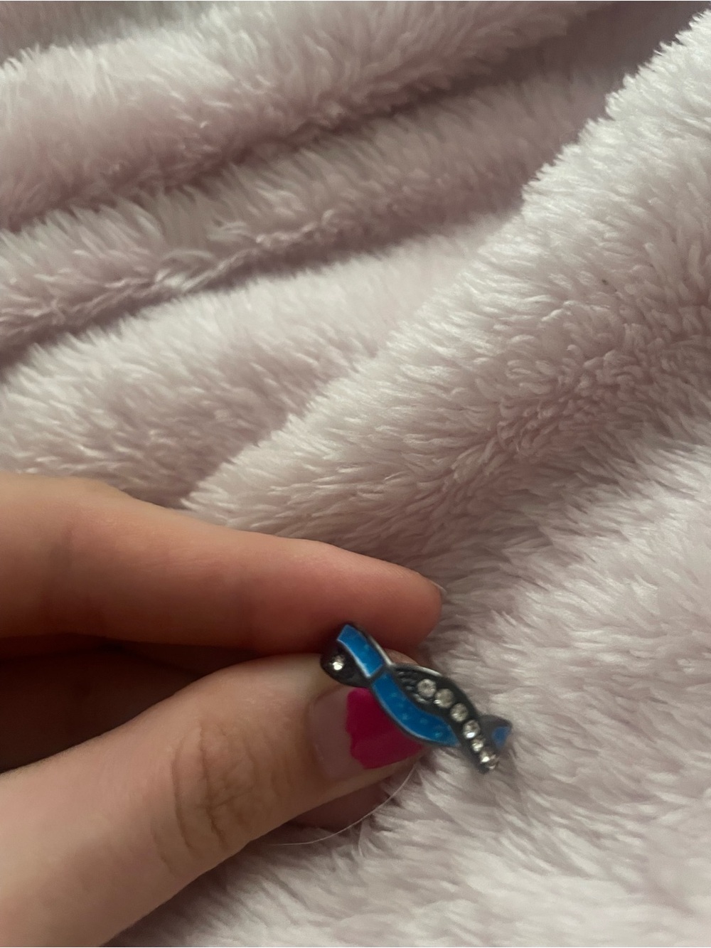 Blue Wave Crystal Accent Ring